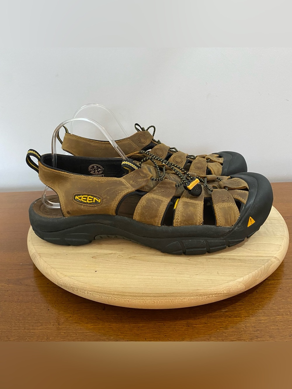 Keen Men's Newport Leather Sandal Bison Brown Waterproof Sz 14 Hiking Outdoors